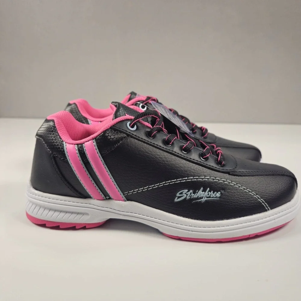 Strikeforce Starr RH Women's Bowling Shoes Size 8.5 Black Pink New L-922